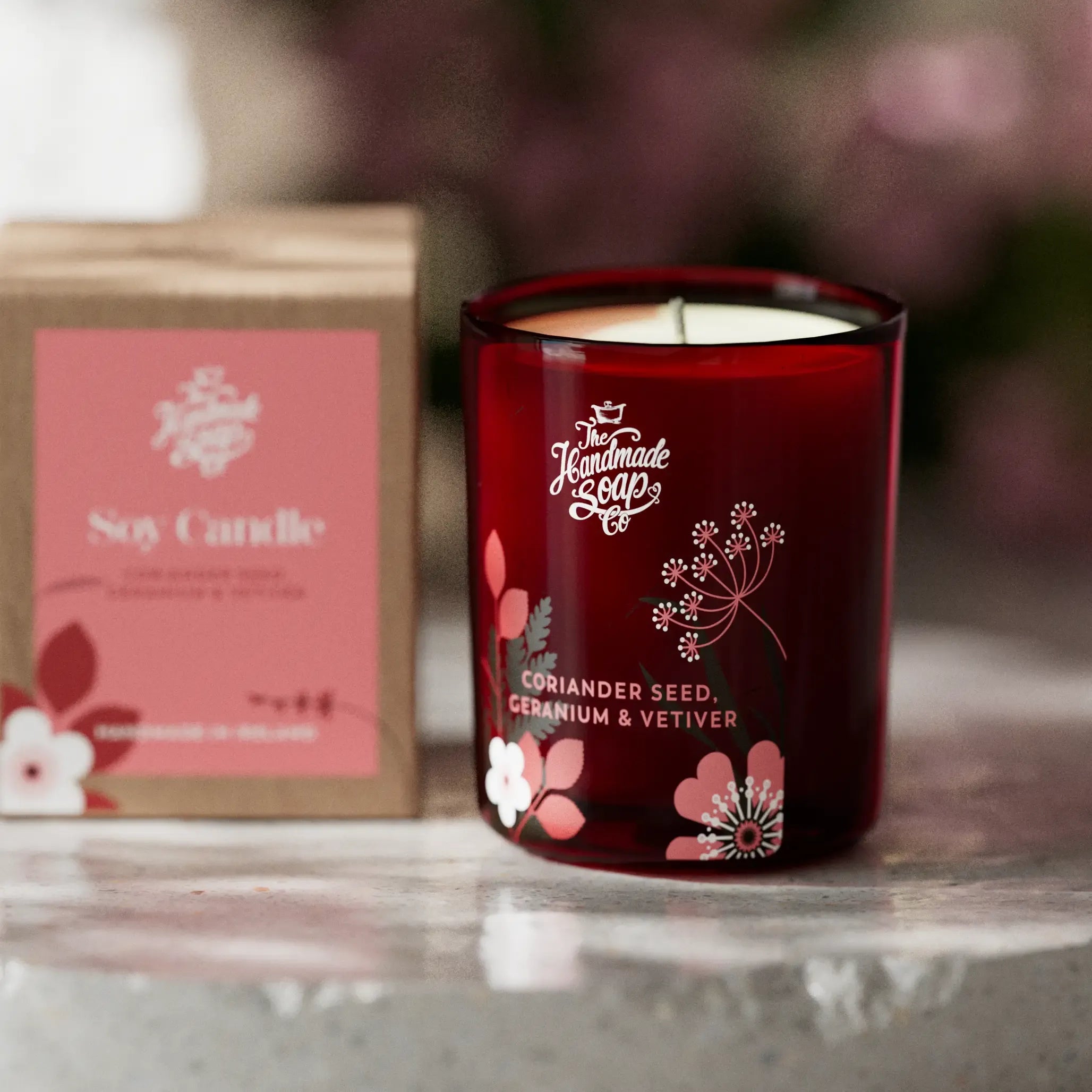 Scented Soy Candle - Coriander Seed, Geranium & Vetiver | 70g
