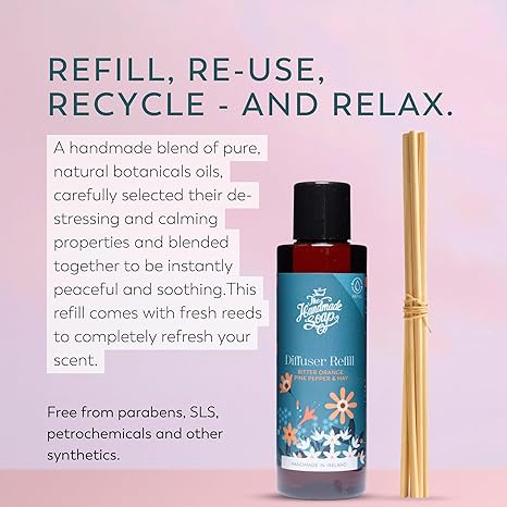Reed Diffuser Refill Oil - Bitter Orange, Pink Pepper & Hay | 150ml (2024 Collection)