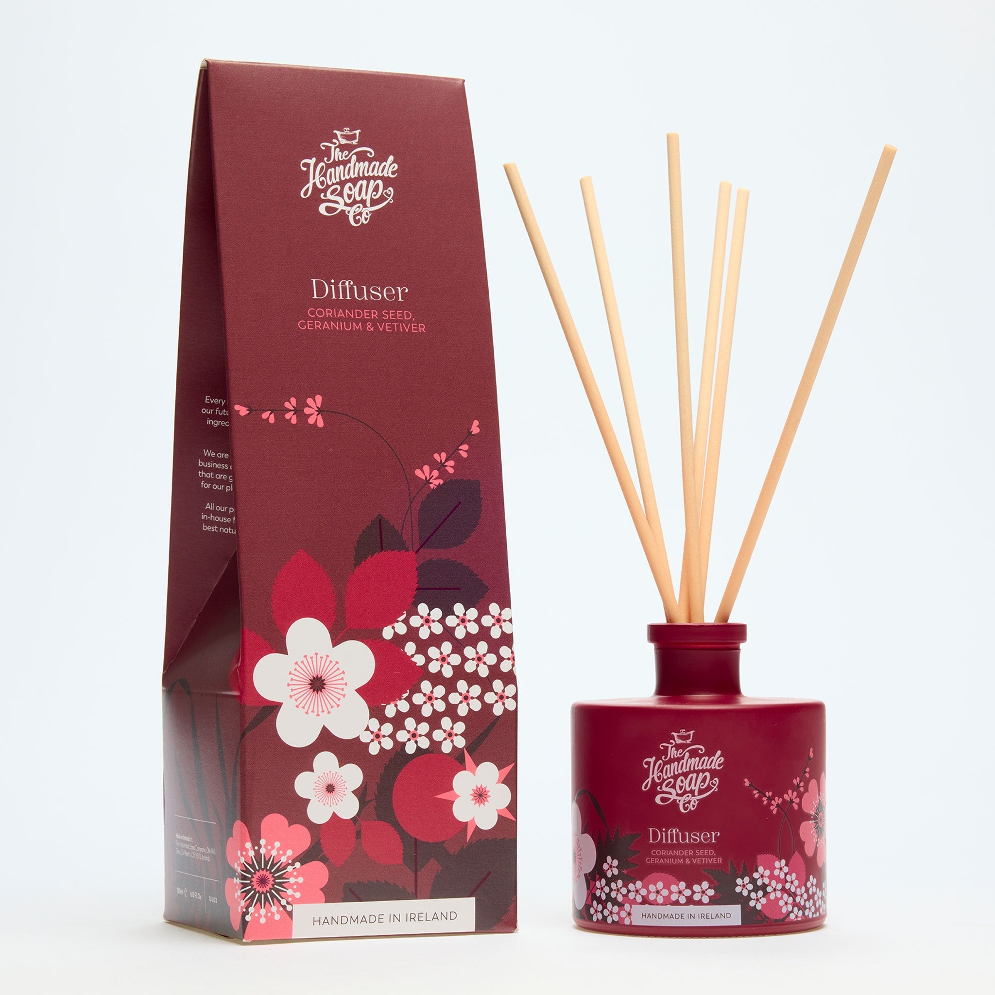 Reed Fragrance Diffuser - Coriander Seed, Geranium & Vetiver | 200ml (2024 Collection)