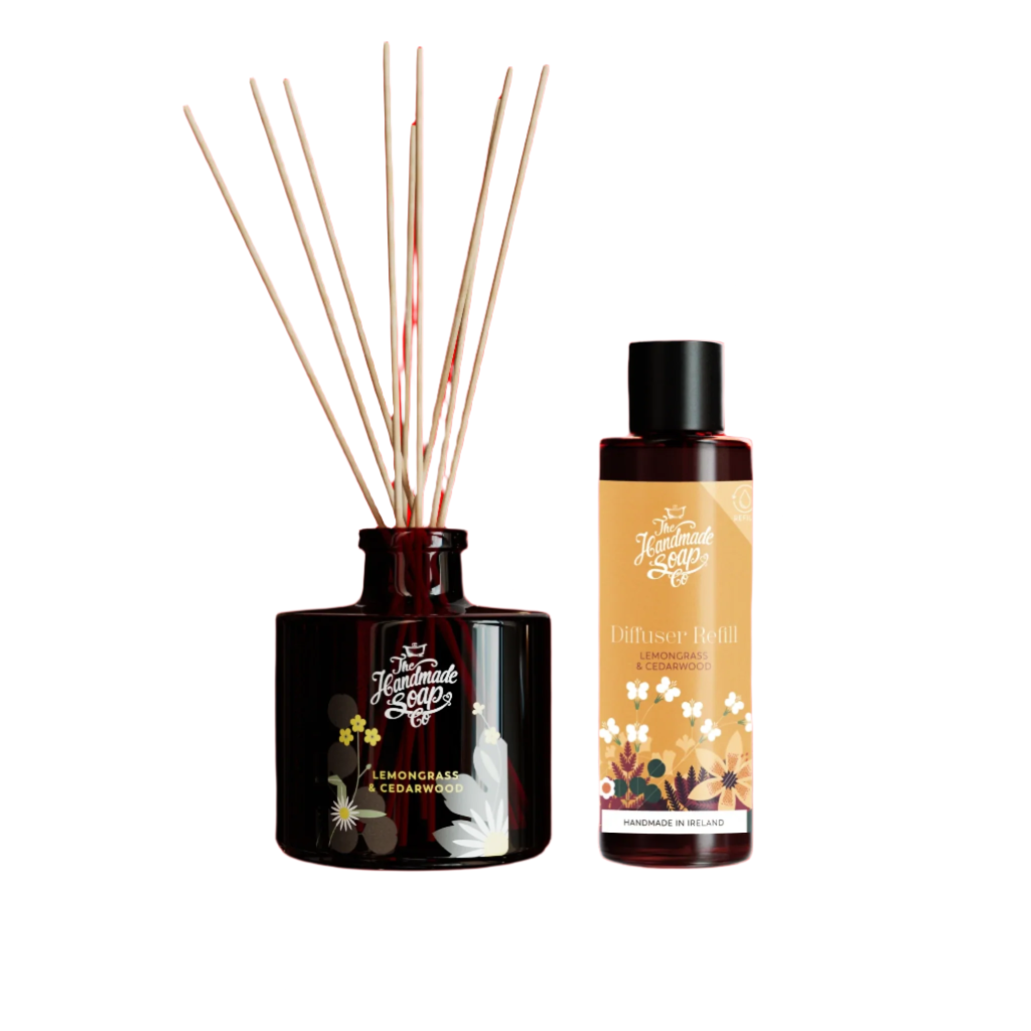 Fragrance Diffuser + Refill - Lemongrass & Cedarwood | 200ml + 150ml