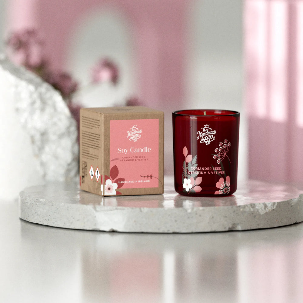 Scented Soy Candle - Coriander Seed, Geranium & Vetiver | 70g