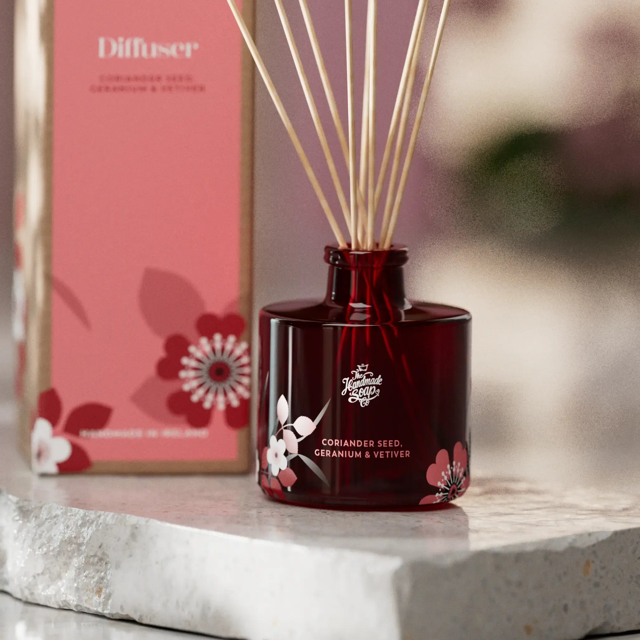 Fragrance Diffuser + Refill - Coriander Seed, Geranium & Vetiver | 200ml + 150ml