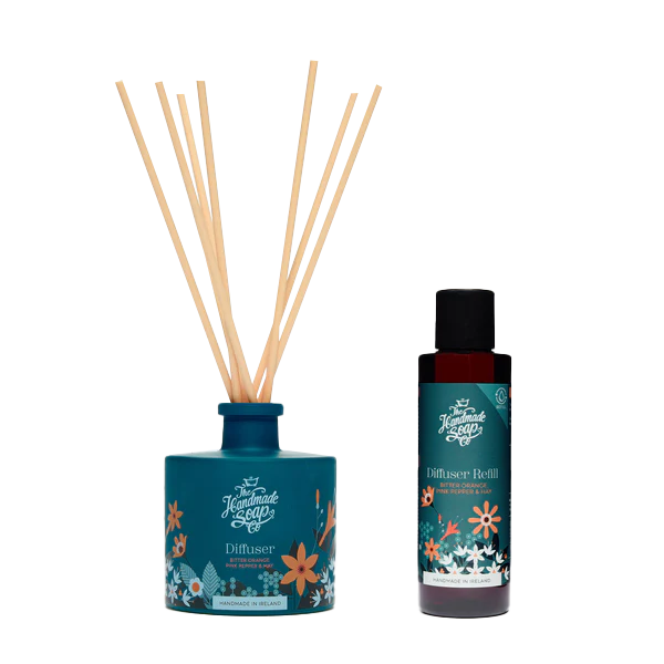 Fragrance Diffuser + Refill - Bitter Orange, Pink Pepper & Hay | 200ml + 150ml