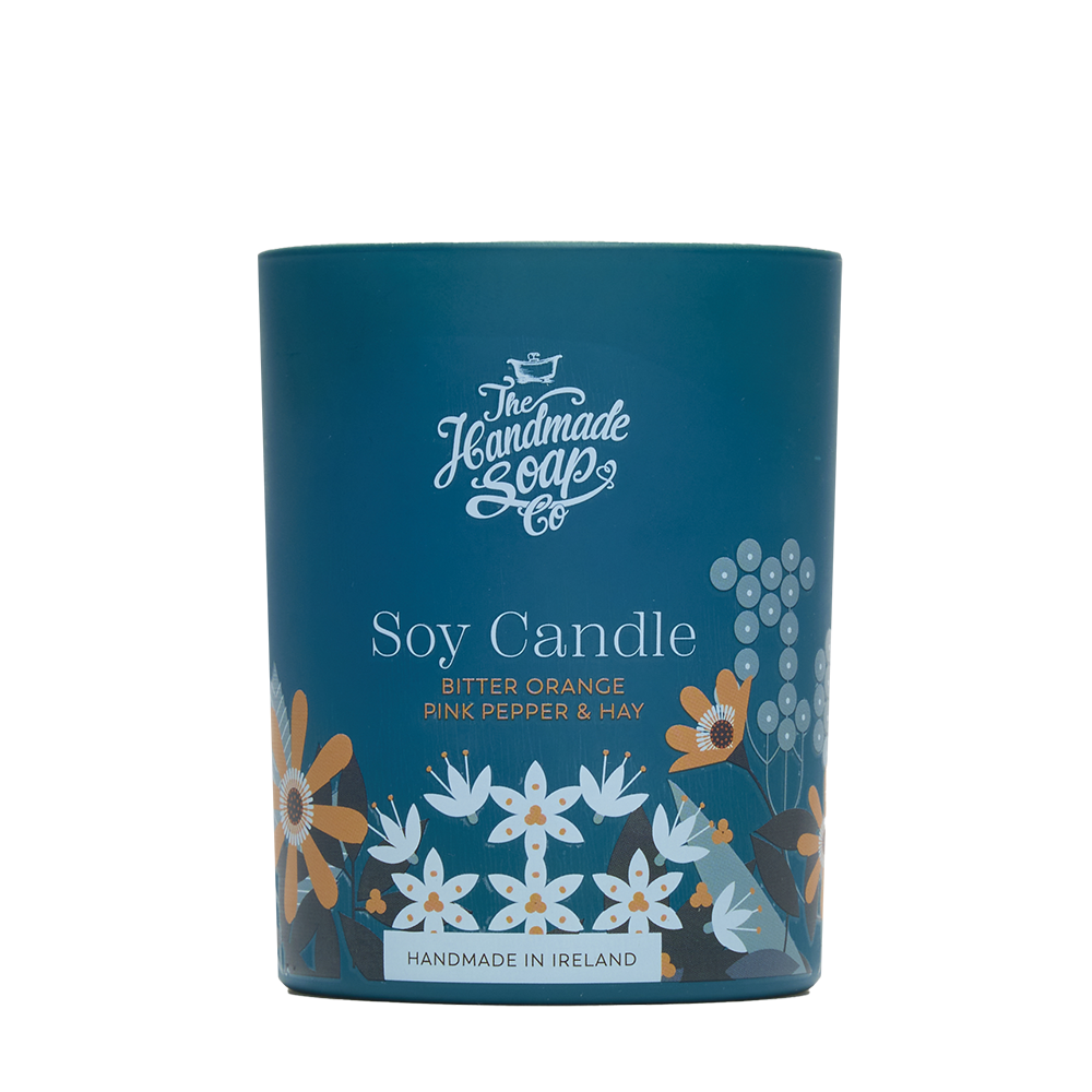 Scented Soy Candle - Bitter Orange, Pink Pepper & Hay | 210g