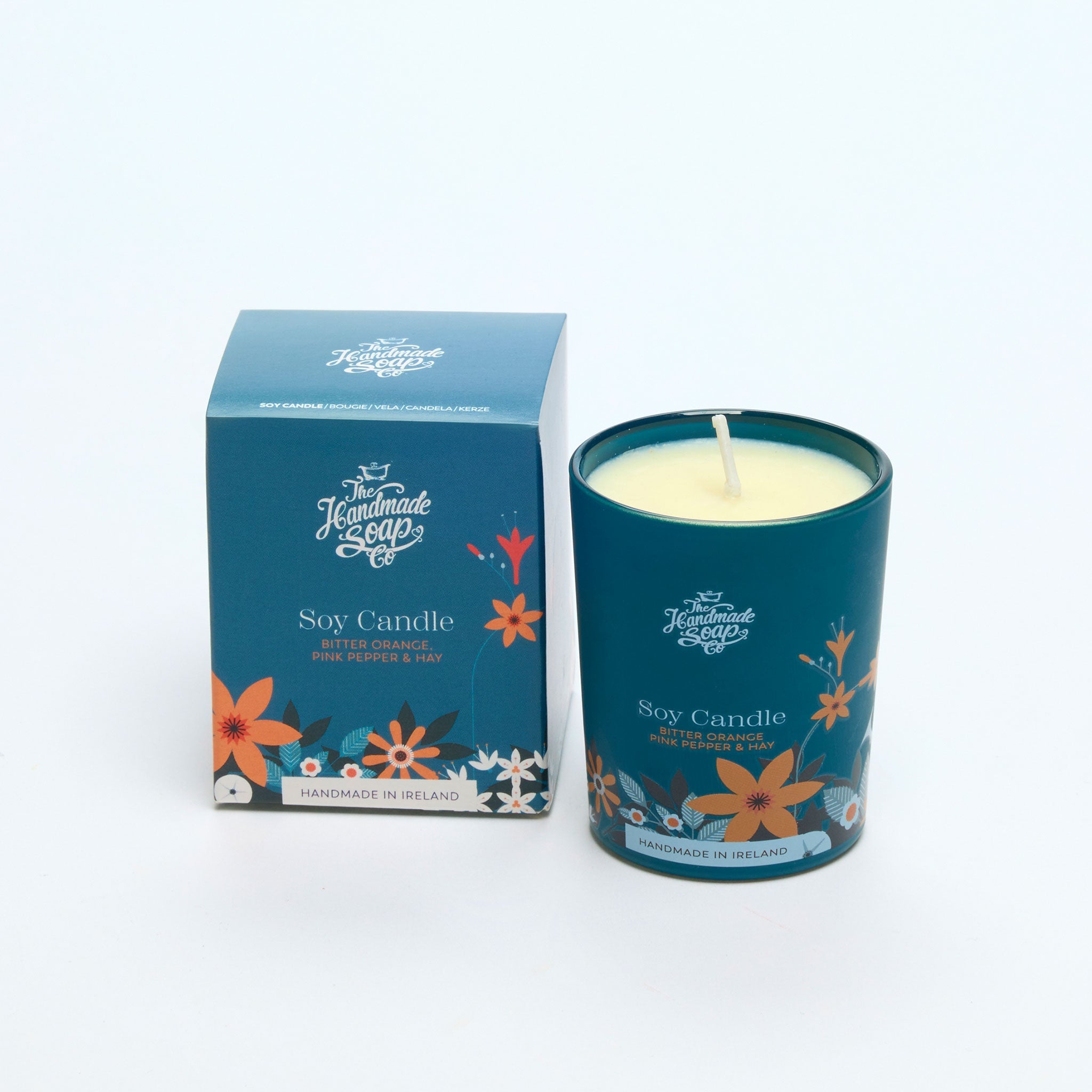 Scented Soy Candle - Bitter Orange, Pink Pepper & Hay | 70g