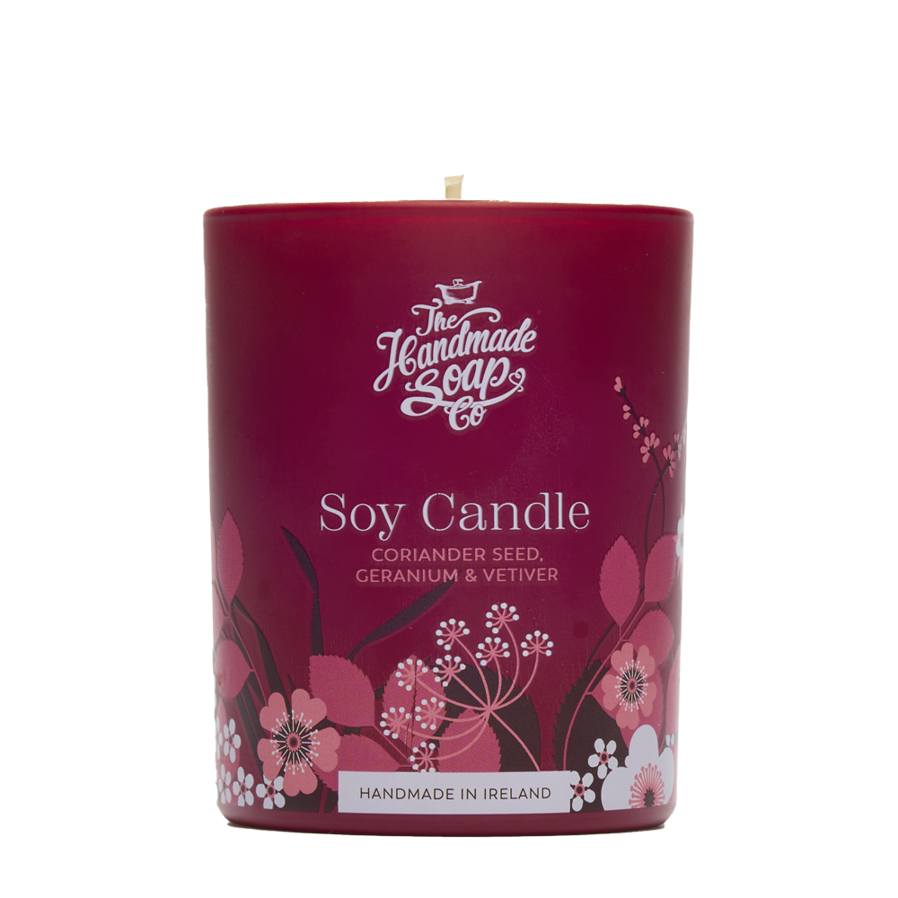 Scented Soy Candle - Coriander Seed, Geranium & Vetiver | 210g