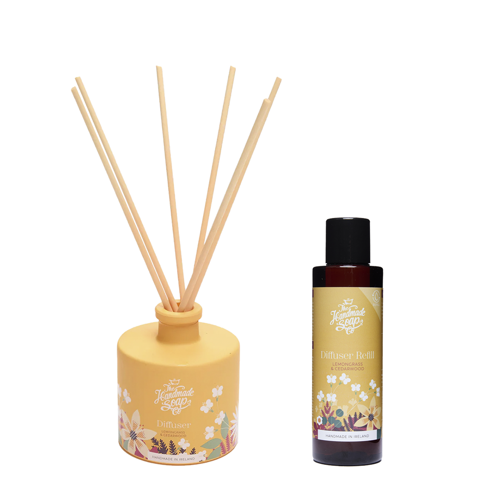 Fragrance Diffuser + Refill - Lemongrass & Cedarwood | 200ml + 150ml