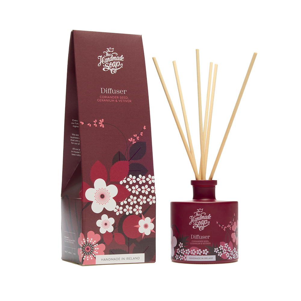 Reed Fragrance Diffuser - Coriander Seed, Geranium & Vetiver | 200ml