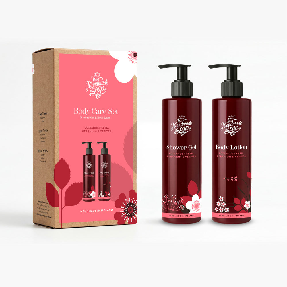 Body Care Set -  Coriander Seed, Geranium & Vetiver | 250ml x 2