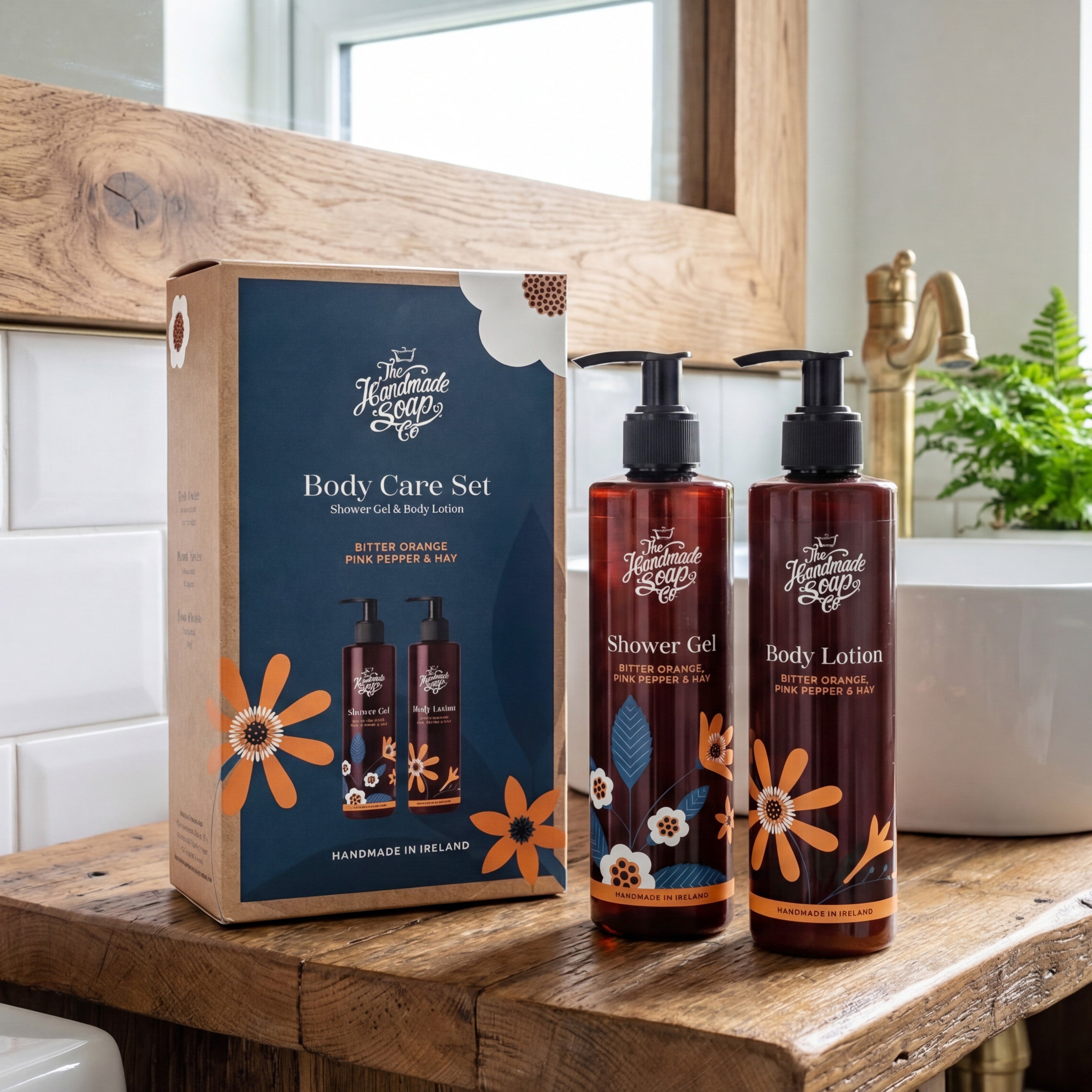 Body Care Set - Bitter Orange, Pink Pepper, & Hay | 250ml x 2