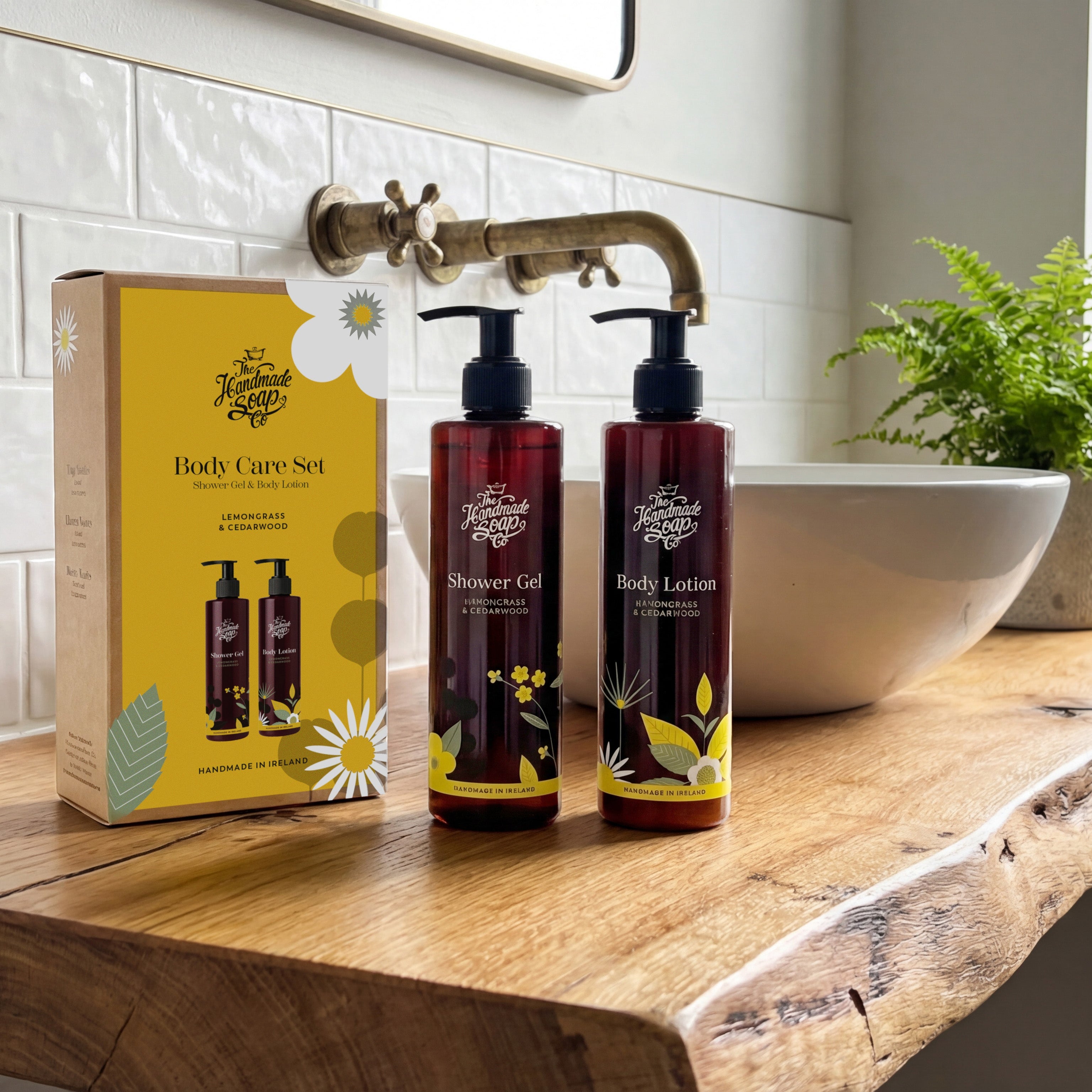 Body Care Set - Lemongrass & Cedarwood | 250ml x 2