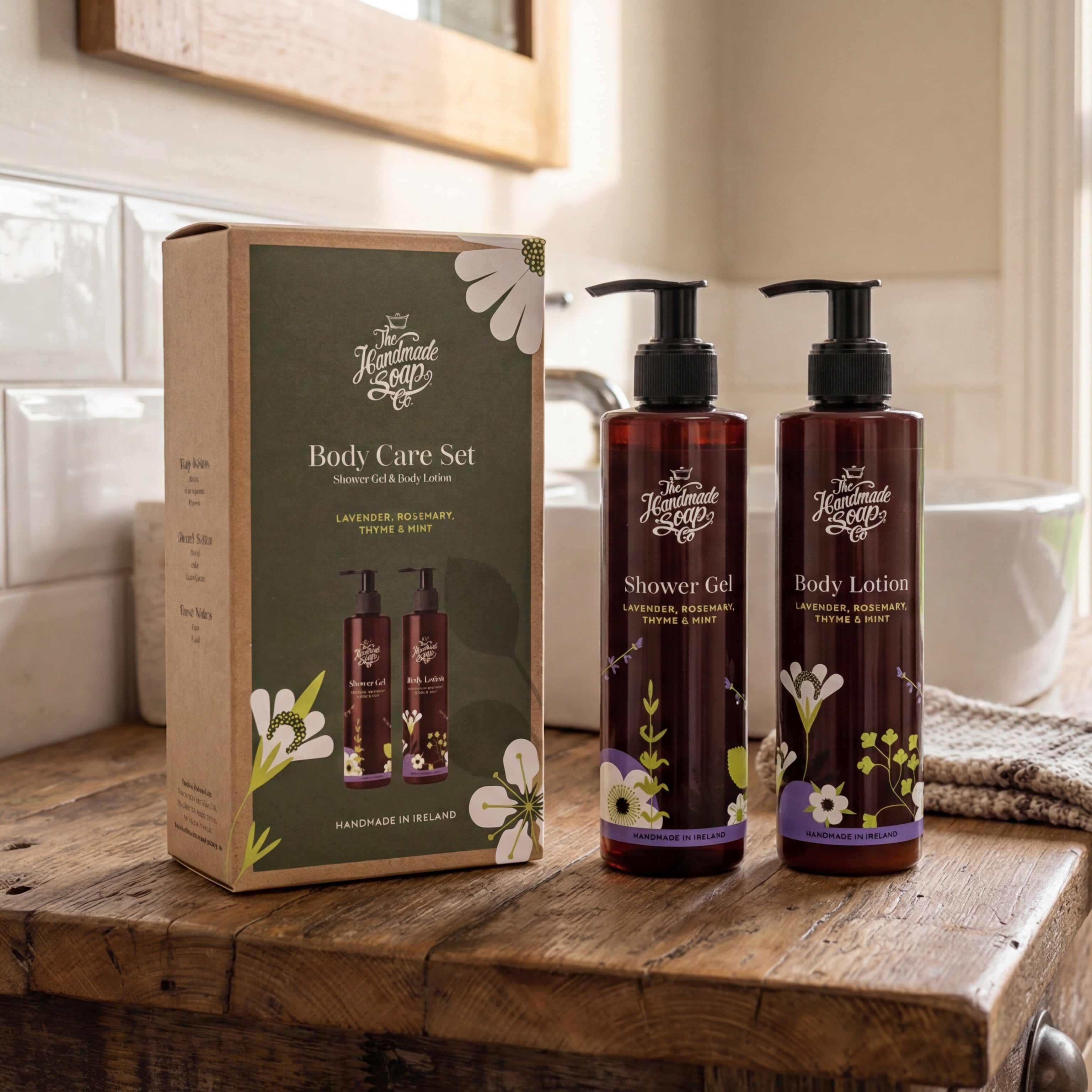 Body Care Set - Lavender, Rosemary, Thyme, & Mint | 250ml x 2