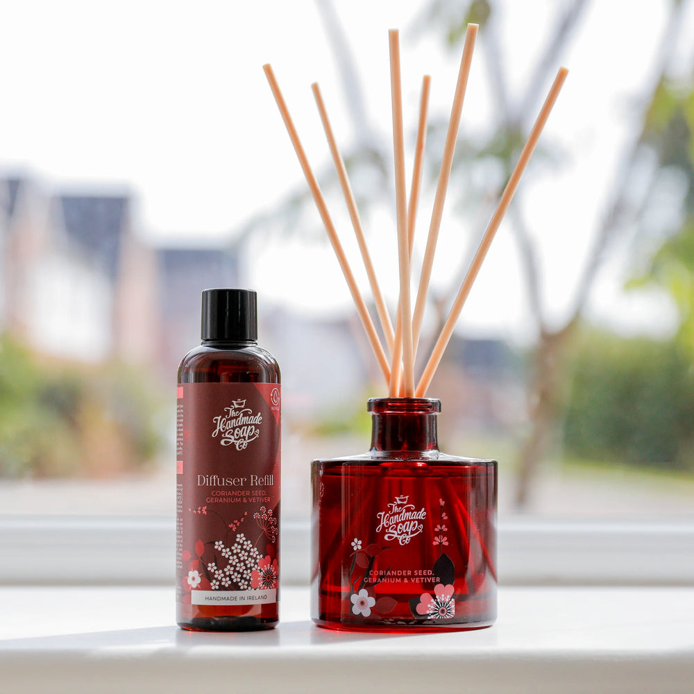 Fragrance Diffuser + Refill - Coriander Seed, Geranium & Vetiver | 200ml + 150ml
