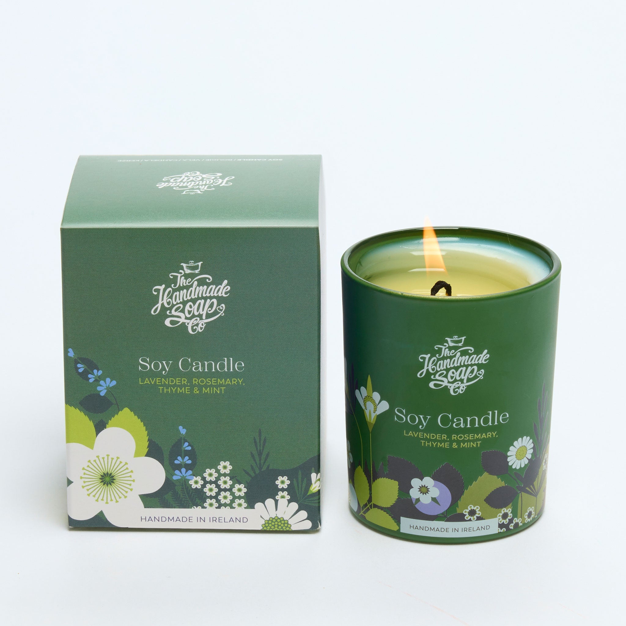 Scented Soy Candle - Lavender, Rosemary, Thyme & Mint | 160g