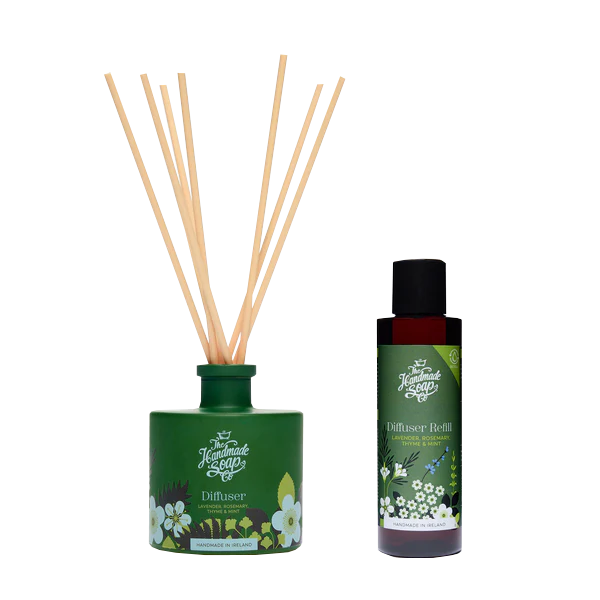 Fragrance Diffuser + Refill - Lavender, Rosemary, Thyme & Mint | 200ml + 150ml