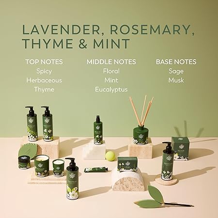 Reed Fragrance Diffuser - Lavender, Rosemary, Thyme & Mint | 200ml