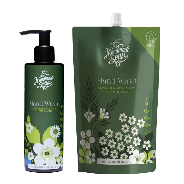 Hand Wash + Refill - Lavender, Rosemary, Thyme & Mint | 250ml + 500ml