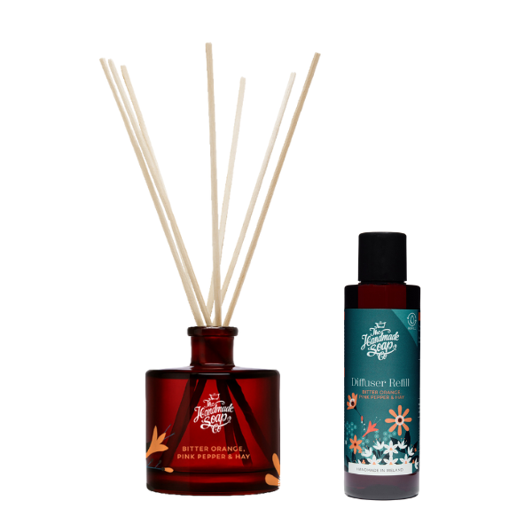 Fragrance Diffuser + Refill - Bitter Orange, Pink Pepper & Hay | 200ml + 150ml