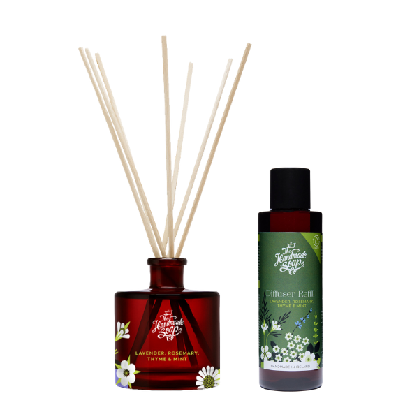 Fragrance Diffuser + Refill - Lavender, Rosemary, Thyme & Mint | 200ml + 150ml