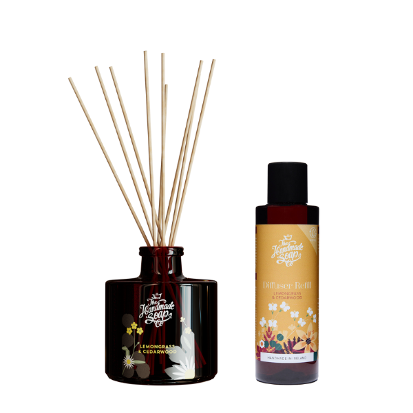 Fragrance Diffuser + Refill - Lemongrass & Cedarwood | 200ml + 150ml