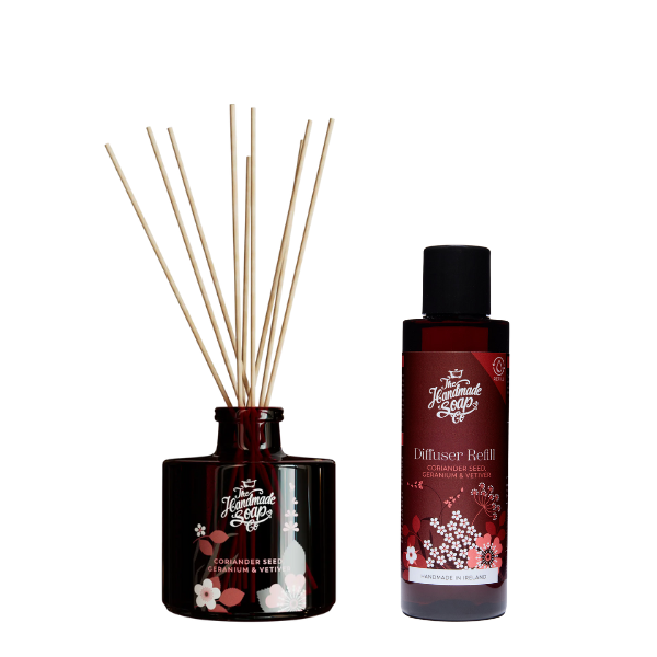 Fragrance Diffuser + Refill - Coriander Seed, Geranium & Vetiver | 200ml + 150ml