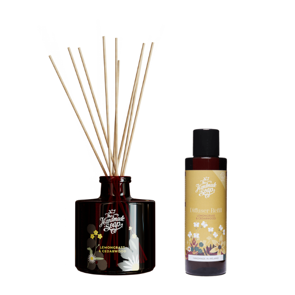 Fragrance Diffuser + Refill - Lemongrass & Cedarwood | 200ml + 150ml