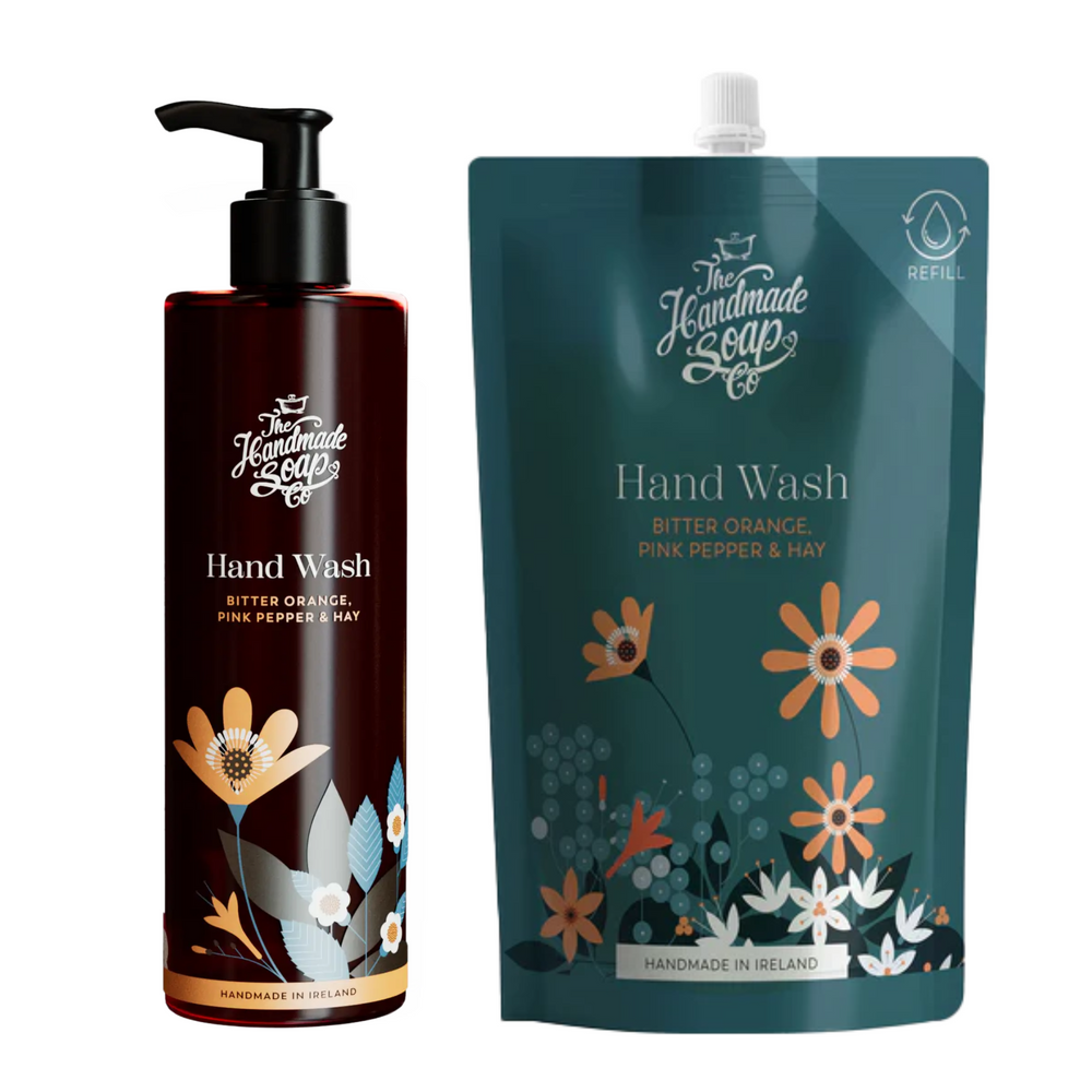 Hand Wash + Refill - Bitter Orange, Pink Pepper & Hay | 250ml + 500ml