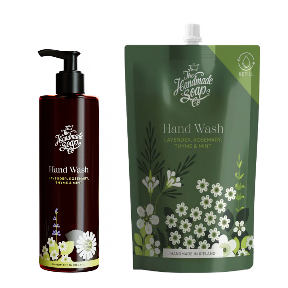 Hand Wash + Refill - Lavender, Rosemary, Thyme & Mint | 250ml + 500ml