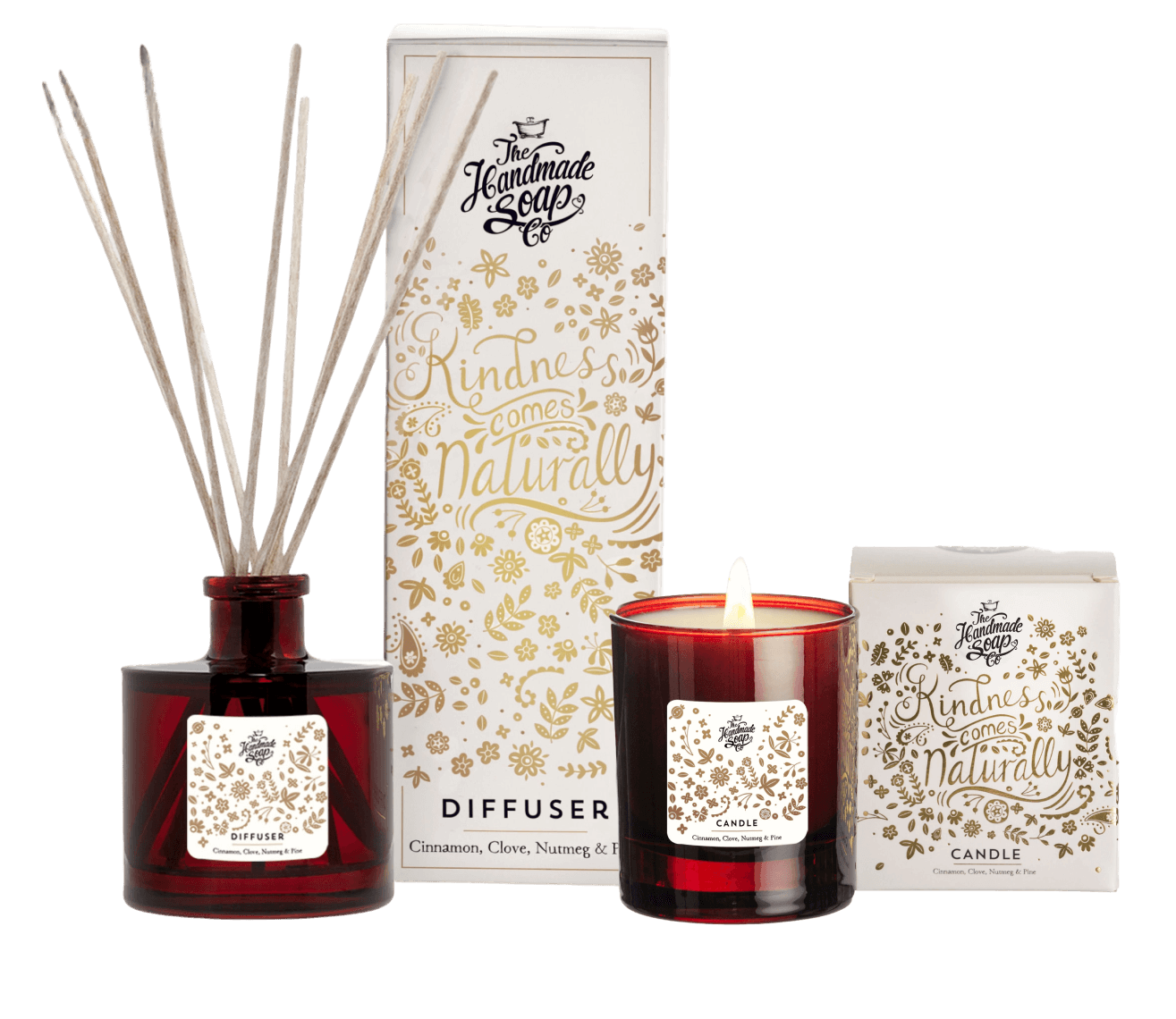 Limited Edition Reed Diffuser + Candle - Cinnamon, Clove, Nutmeg & Pine