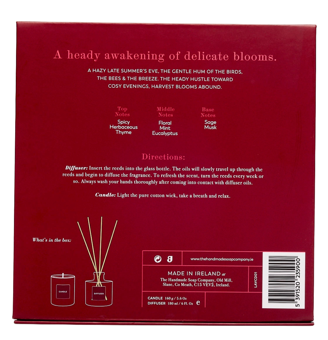 Candle + Diffuser Giftset - Coriander Seed, Geranium & Vetiver