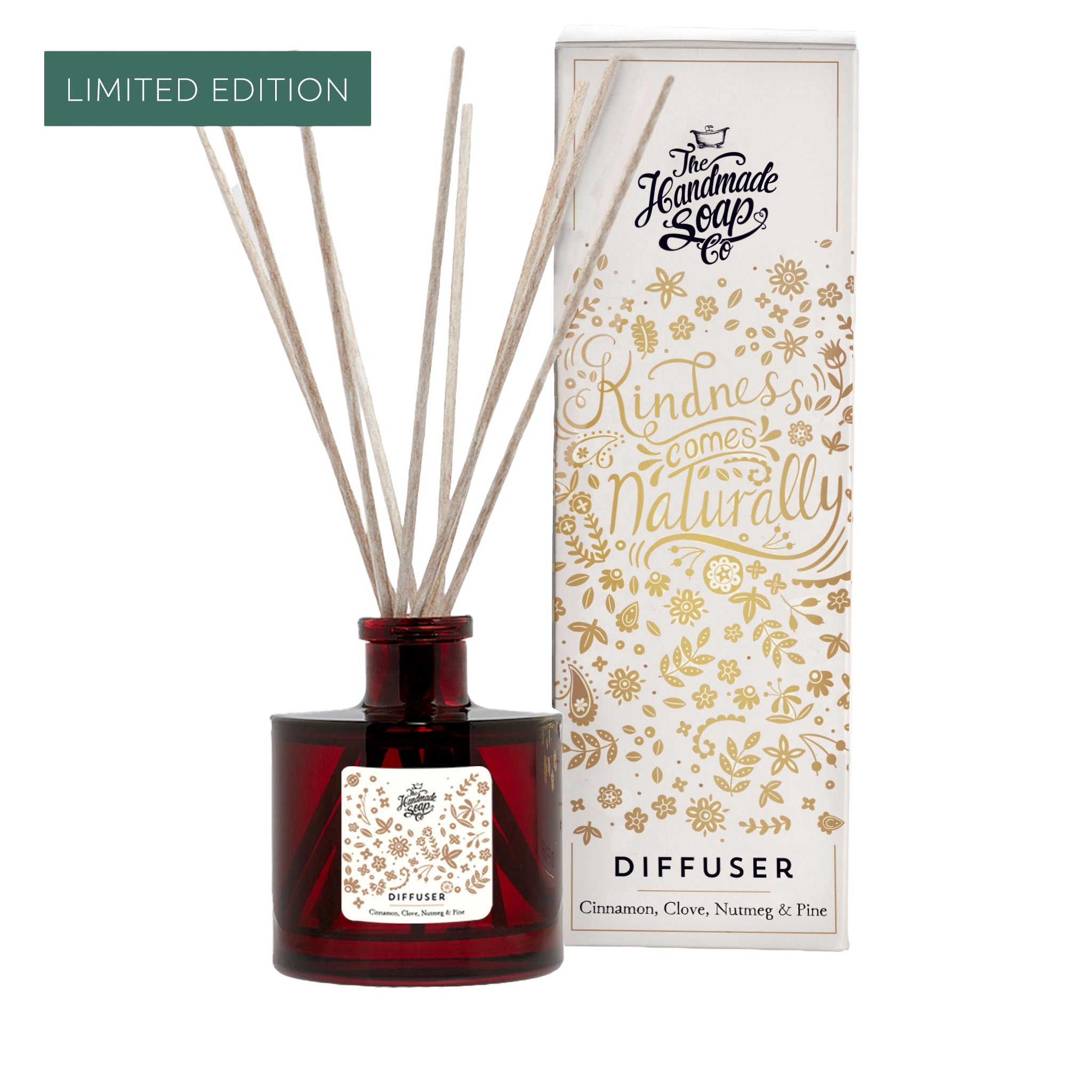 Limited Edition Reed Diffuser - Cinnamon, Clove, Nutmeg & Pine | 180ml