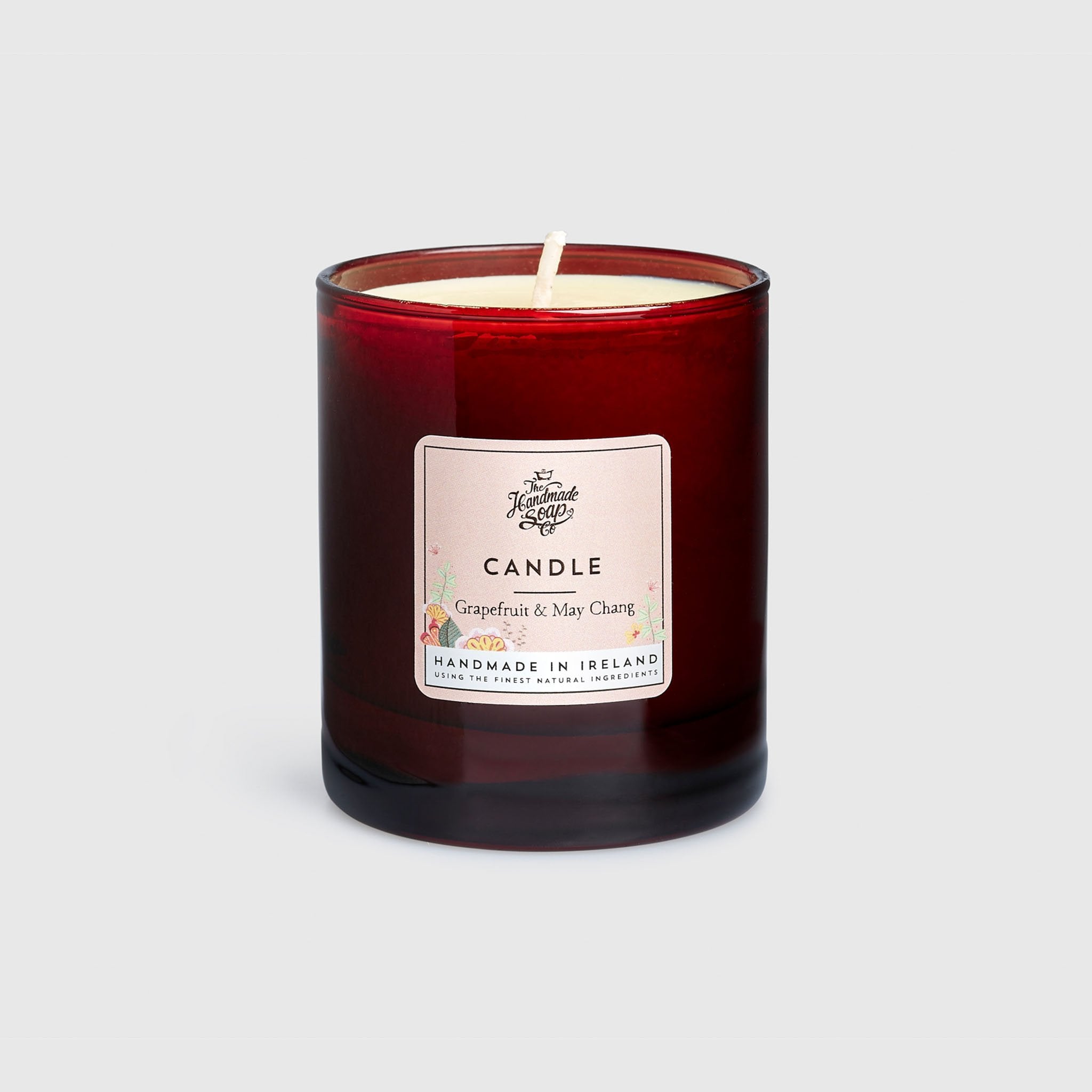 Hand poured Natural Grapefruit & May Chang Soy Wax Candle Gift