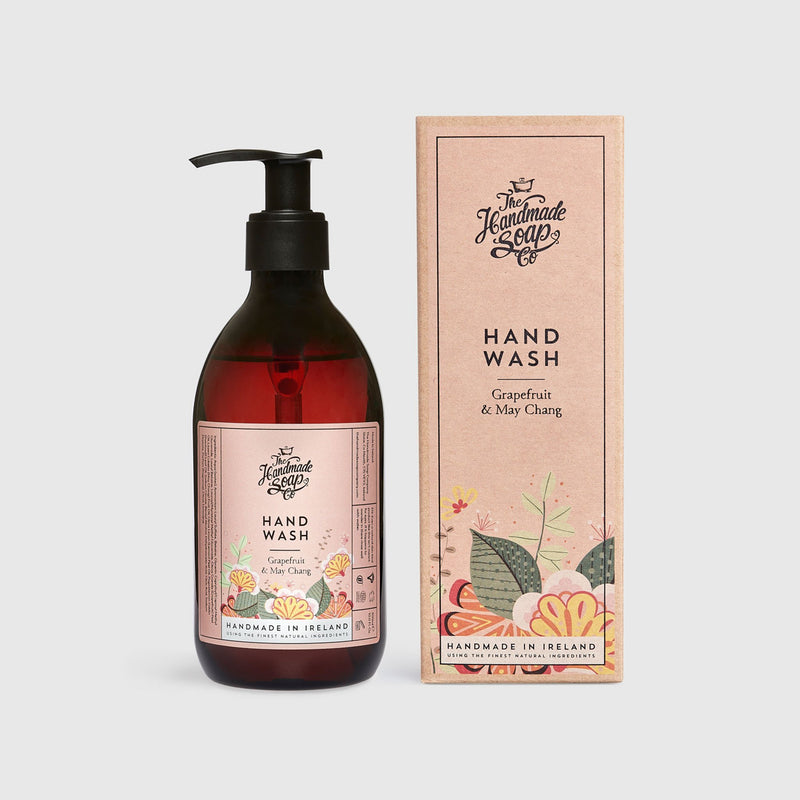 Handmade, Natural, Vegan and Cruelty Free Liquid Hand Wash. Scented with essential oils from Grapefruit & May Chang. In a Gift Box.